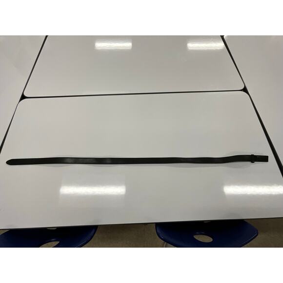 New No Tags Dickies Black Coated Leather Belt 2X - 46-48 Anchor Buckle Closure - Picture 5 of 9